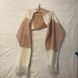 Lauren Conrad Pink/White Scarf